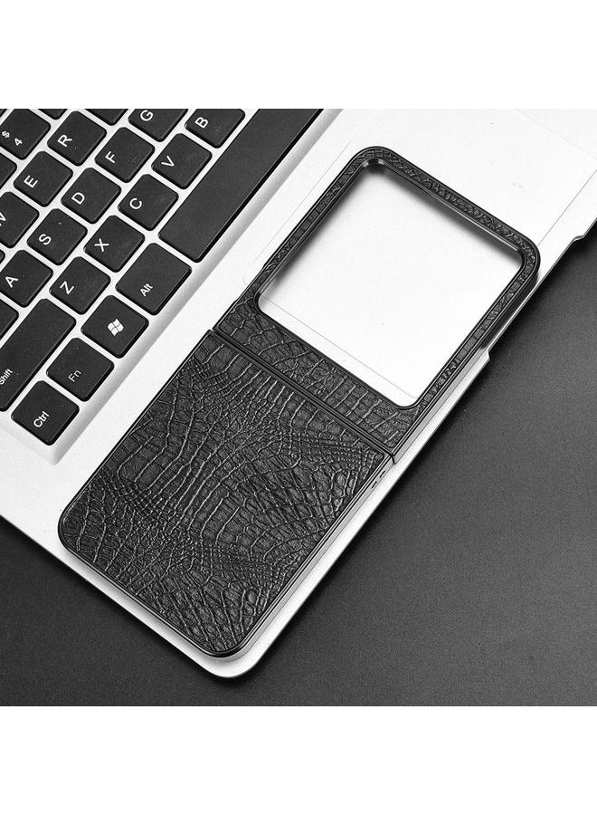 erorex Case For Tecno Phantom V Flip2 Crocodile Texture Back Cover Phone Case - Image 2