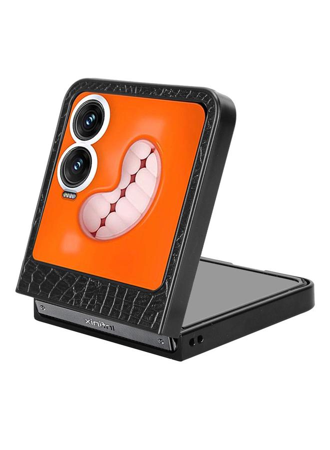 erorex Case For Tecno Phantom V Flip2 Crocodile Texture Back Cover Phone Case - Image 4