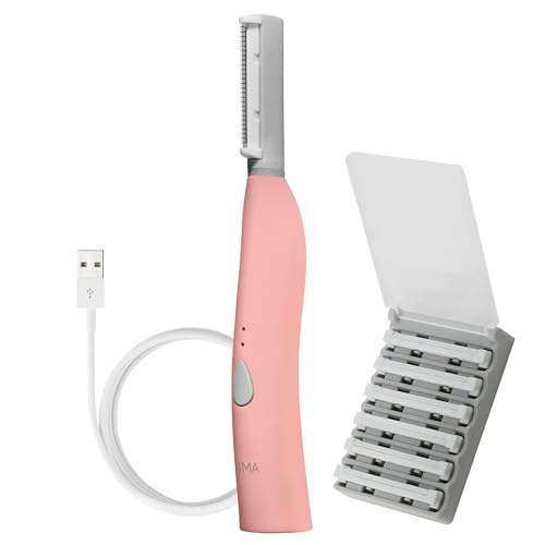 SPA SCIENCES - SIMA Patented Dermaplane Razor for Women Face – Painless 2-in-1 Facial Exfoliation & Peach Fuzz Hair Removal – Anti-Aging – 3 Speeds – Rechargeable – 7 Weeks Treatment - Image 1