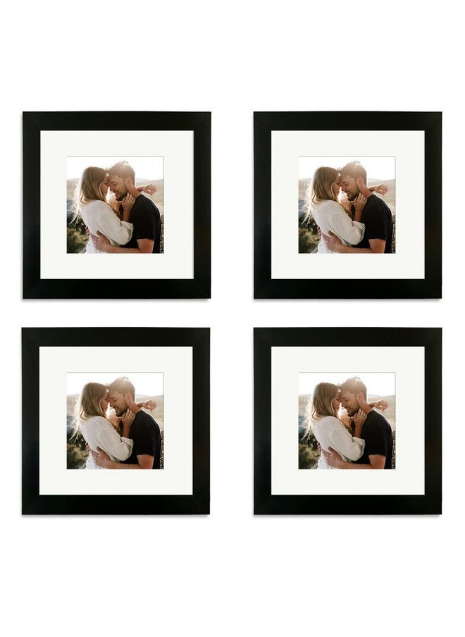 Art Street Art Street Wall Photo Frame Collage for Living Room, Wall Hanging Picture Photo Frames Home & Wall Decoration (8x8 inch Set of 4, with matt 5x5 Inch) (Black)  - Image 2