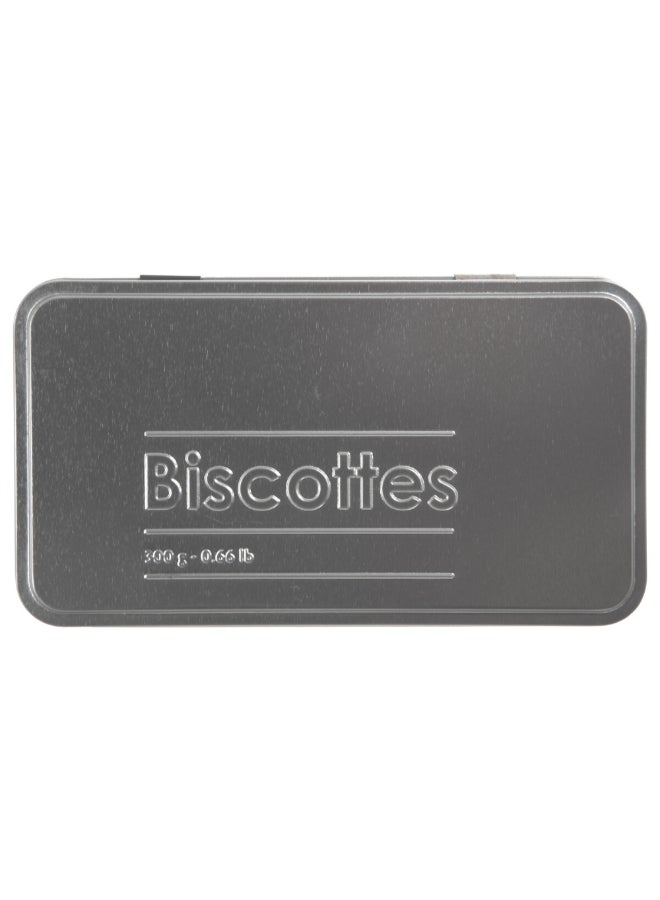 Five Simply Smart Metal Crispbread Box Black and Silver 300 g 136317 - Image 3