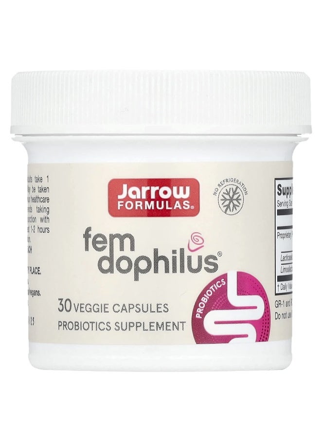 jarrow formulas Jarrow Formulas, Vegan Fem Dophilus®, 1 Billion CFU, 30 Veggie Capsules  - Image 3