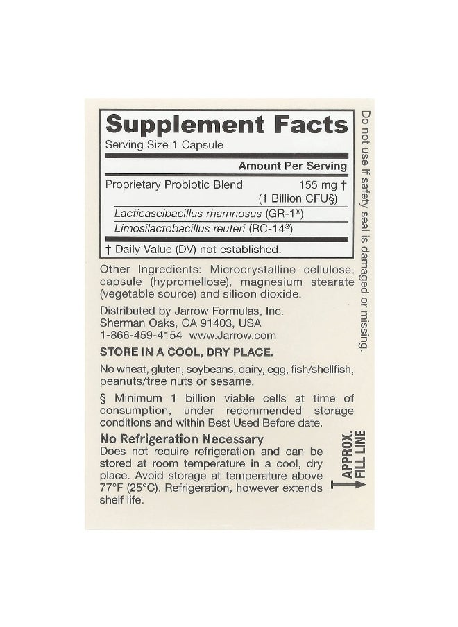 jarrow formulas Jarrow Formulas, Vegan Fem Dophilus®, 1 Billion CFU, 30 Veggie Capsules  - Image 2