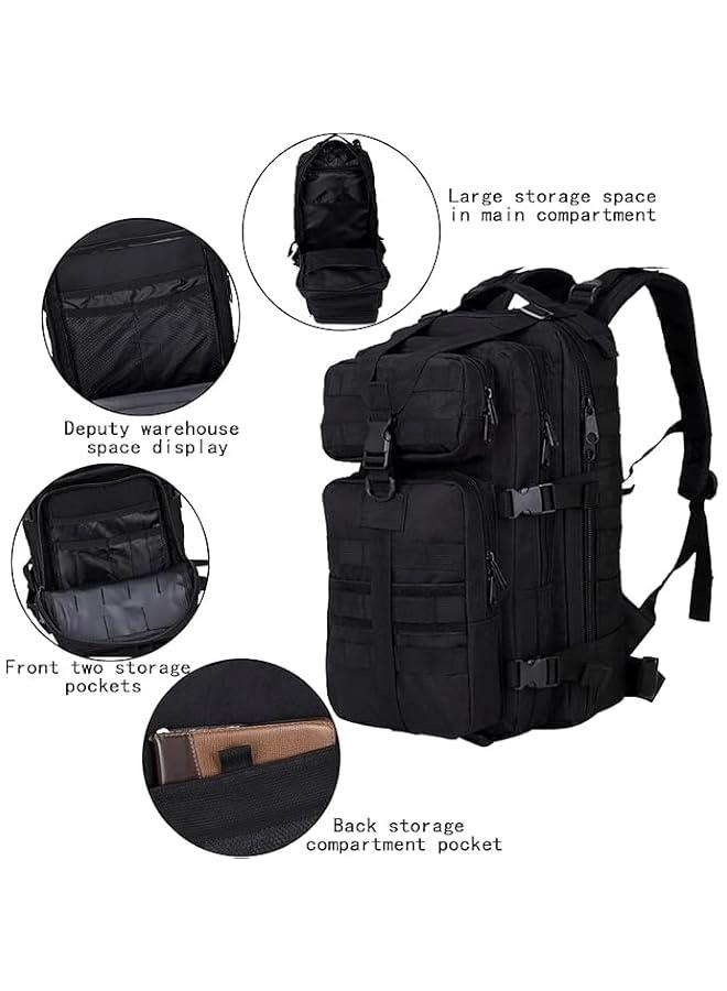 هوكور شنطة ظهر عسكرية تكتيكية متعددة الوظائف سعة 35 لتر من توريسيك، شنطة ظهر مولي ارمي 3 أيام، شنطة ظهر للتخييم والمشي لمسافات طويلة والرحلات اليومية للرجال والنساء - Image 3