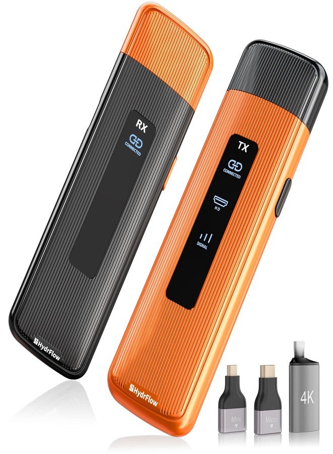 Hydrflow 2025 Upgrade Wireless HDMI Transmitter and Receiver 4K Decode 1080P, 2.4G/5G Wireless HDMI, 164Ft/50M Plug&Play, for Streaming Video and Audio to Monitor from PC/PS5/Mac/iPad/iPhone Pro Max - Image 1