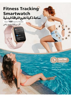 ibsun 1.8'' Smart watch for Women with Bluetooth Call,Heart Rate ,Sleep Monitor,IP68 Waterproof, (English only, no Arabic)  - Image 5