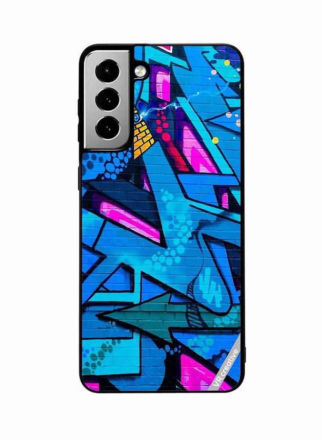 VR CREATIVE Protective Case Cover For Samsung Galaxy S21 FE 5G Graffitti Artwork Design Multicolour - Image 1