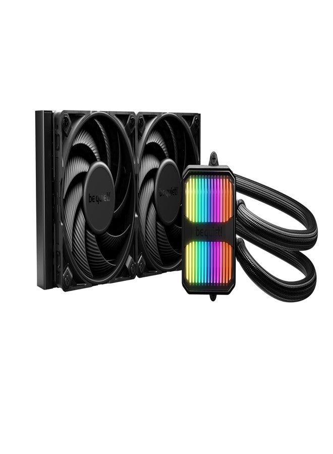 be quiet! Silent Loop 3 240mm CPU AIO Liquid Cooler | 3 Silent Wings 4 120mm PWM High-Speed Fans | Quiet Performance | 6-Pole Motor | Discreet ARGB Lighting | Refillable | Black | BW024 - Image 1