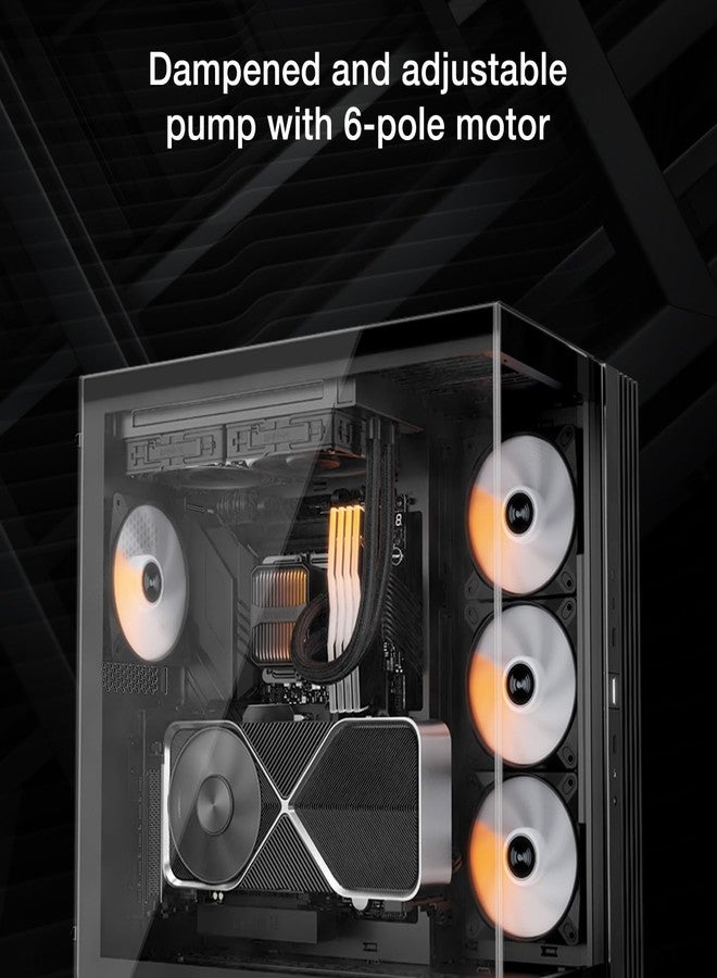 be quiet! Silent Loop 3 240mm CPU AIO Liquid Cooler | 3 Silent Wings 4 120mm PWM High-Speed Fans | Quiet Performance | 6-Pole Motor | Discreet ARGB Lighting | Refillable | Black | BW024 - Image 4