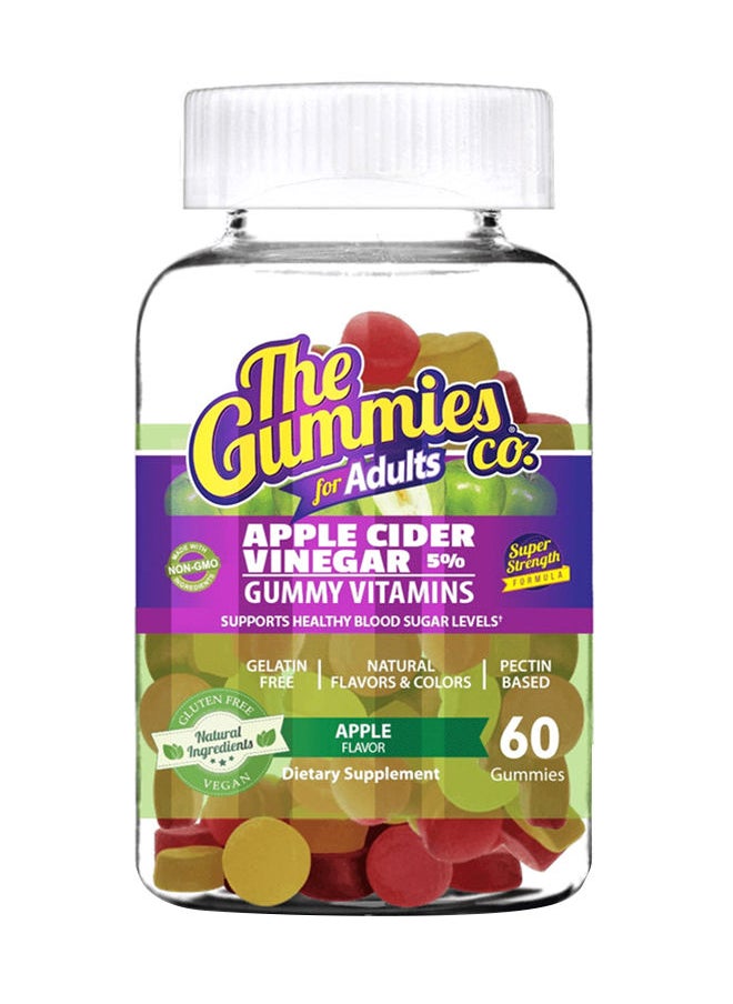 The Gummies Co Apple Cider Vinegar Gummy Adults - 60 Gummies 