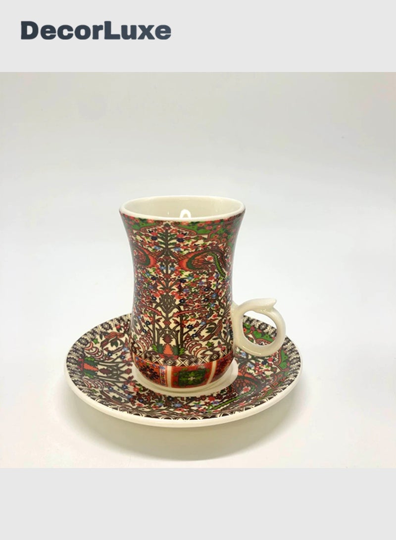 DecorLuxe 3-Piece Tea Cup Set. Ceramic Tea Cup Gift Box Set. - Image 2