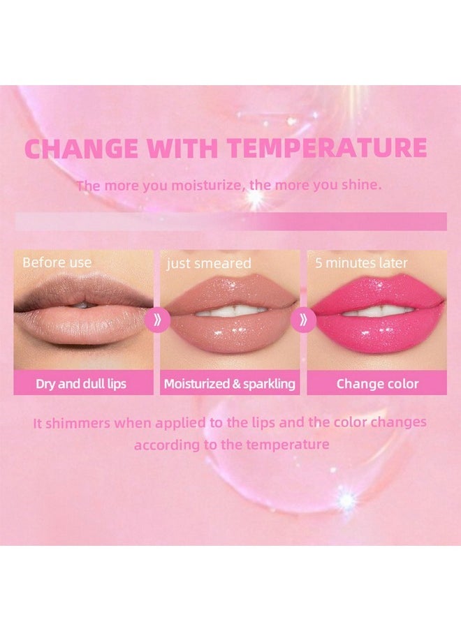 Sea-Maid Sea-Maid Magic Color Changing Lip Oil, Hydrating Lip Glow Oil V2, Gloss Tinted Lip Balm Transparent Lip Care, Long Lasting Nourishing Non-sticky Fresh Texture  - Image 3