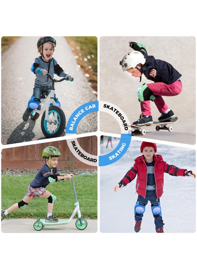 BOSONER Kids/Youth Knee Pads Elbow Pads Wrist Guards Set for 3-15 Years, Child Protective Gear Set for Roller Skates, Cycling, BMX Bike, Skateboard, Inline Skating, Scooter Riding Sports - Image 5