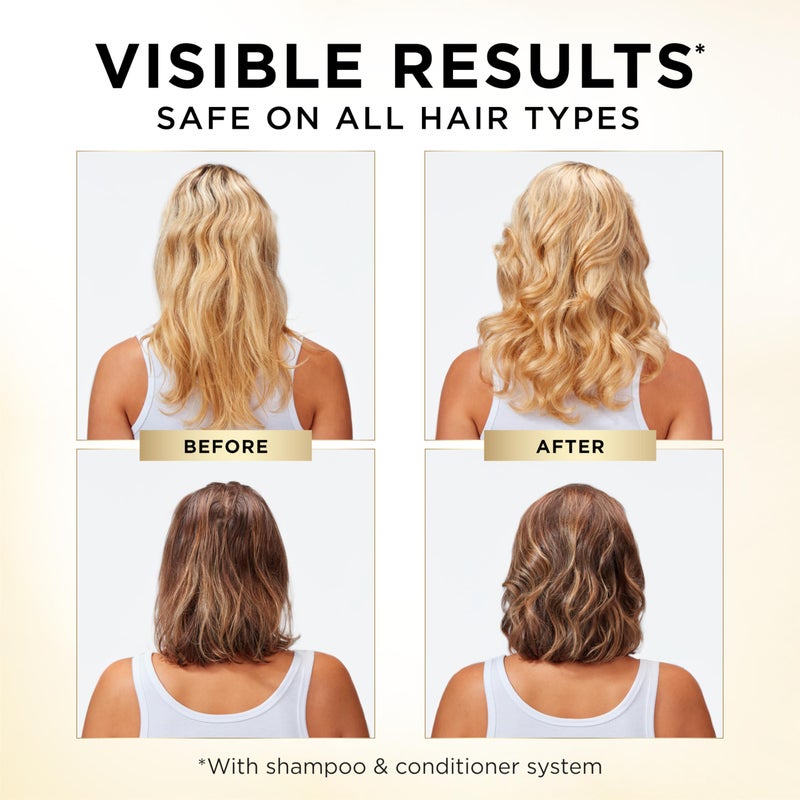 Pantene شامبو بانتين، حجم خفيف - تغذية خفيفة للشعر الناعم المعالج بالألوان، امتلاء وحجم يدومان 72 ساعة، 27.7 أونصة لكل عبوة، عبوتين + جرعة إنقاذ معجزة (0.5 أونصة) - Image 4