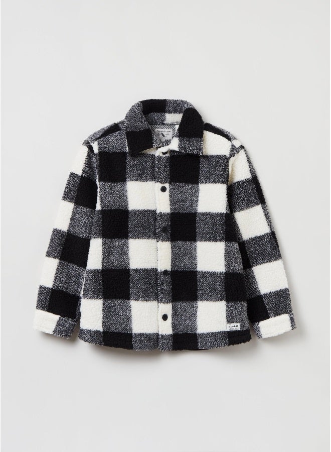 او في اس Ovs Boys Checked Overshirt Shacket  - Image 1