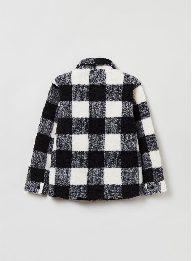 او في اس Ovs Boys Checked Overshirt Shacket  - Image 2