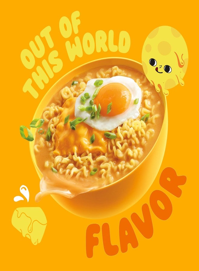 Ottogi أوتوكي رامين بالجبنة - نكهة الشيدر | غير حار، كريمي ولذيذ نودلز كورية سريعة التحضير (4 عبوات، 15.66 أونصة)  - Image 3