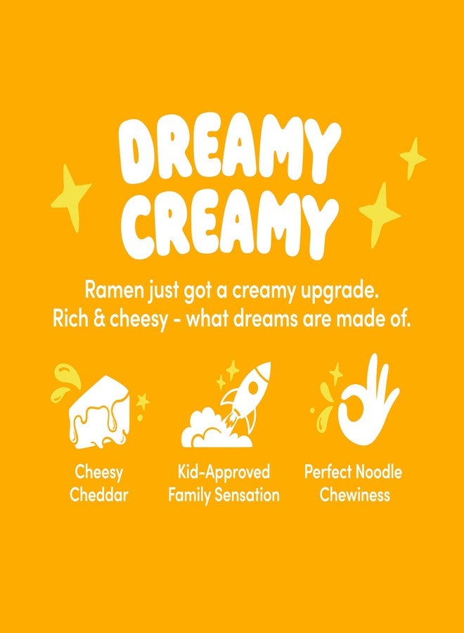 Ottogi أوتوكي رامين بالجبنة - نكهة الشيدر | غير حار، كريمي ولذيذ نودلز كورية سريعة التحضير (4 عبوات، 15.66 أونصة)  - Image 4