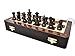 House of Chess 12 Inches Wooden Magnetic Folding Travel Chess SetBoard 2 Extra Knights 2 Extra Pawns 2 Extra Queens Algebraic Notation Handmade Premium Quality - Image 4