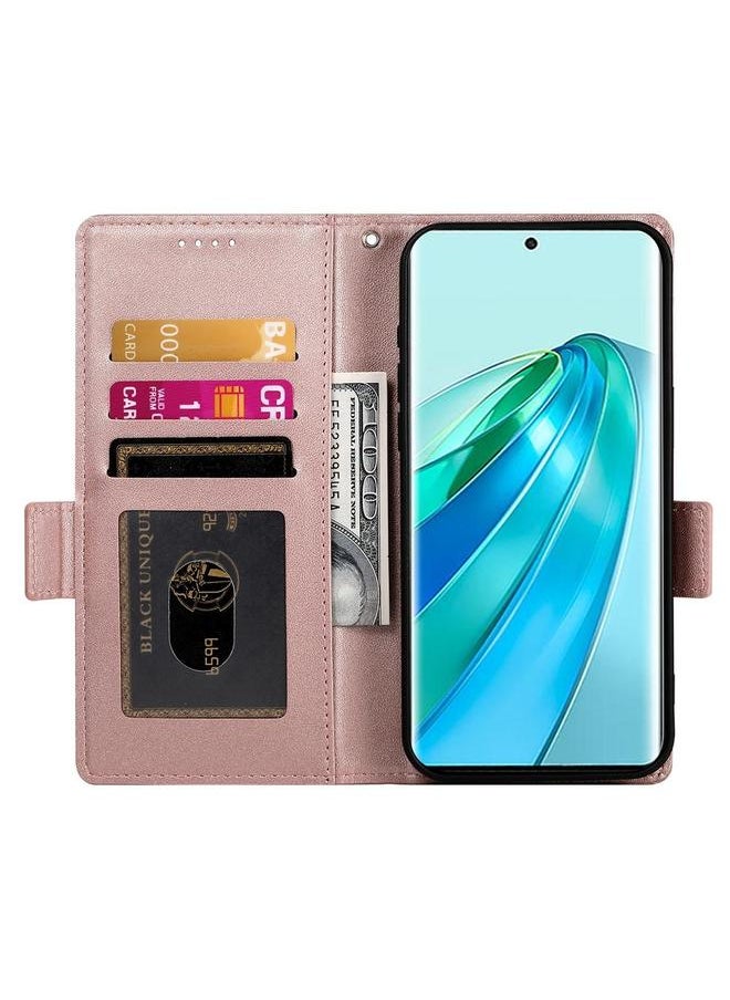Zaboon Case For Honor X9c Global / Magic7 Lite Side Buckle Magnetic Frosted Leather Phone Case  - Image 4
