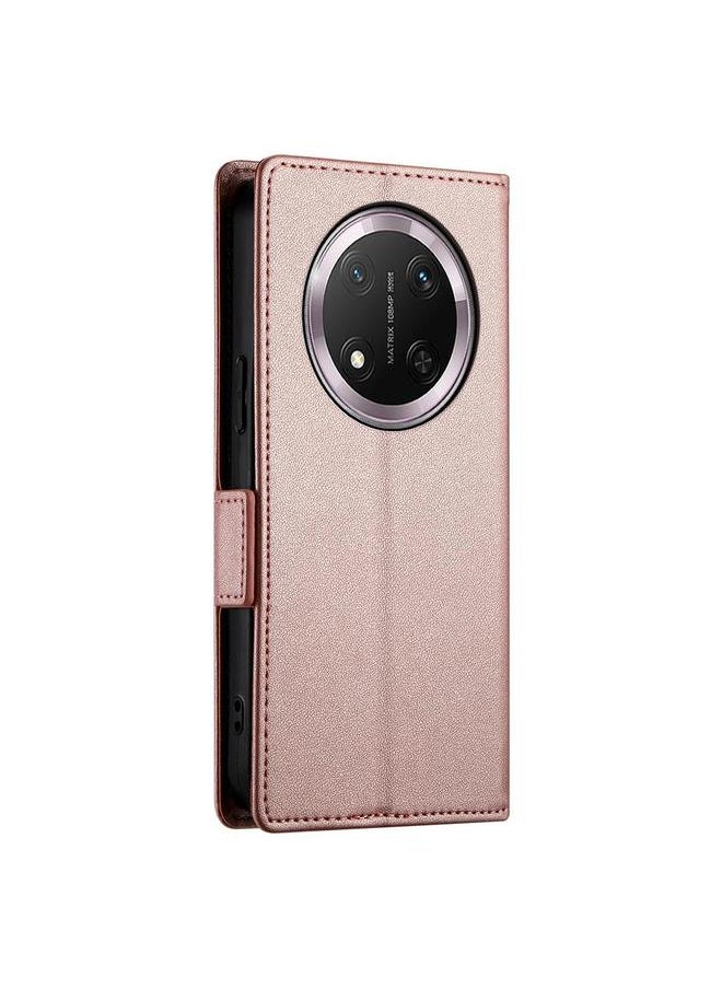 Zaboon Case For Honor X9c Global / Magic7 Lite Side Buckle Magnetic Frosted Leather Phone Case  - Image 3
