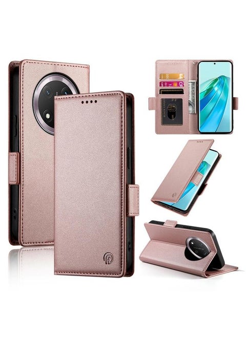 Case For Honor X9c Global / Magic7 Lite Side Buckle Magnetic Frosted Leather Phone Case
