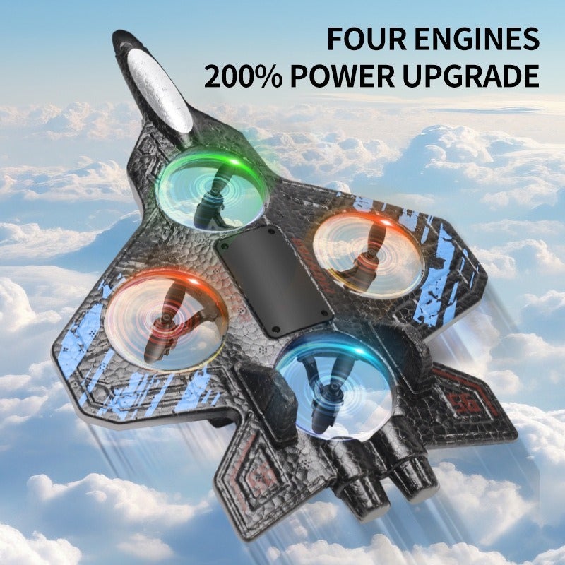 Remote Control Airplane Fighter Glider Drone for Kids - Image 2