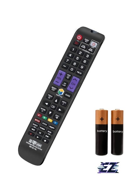Universal Replacement Remote Control Compatible with Samsung 3D, LCD, LED, HDTV, Smart TV – Compatible with AA59-00666A, BN59-01178W, BN59-01199F, AA59-00638A, AA59-00637A, AA59-00594A, AA59-00600A