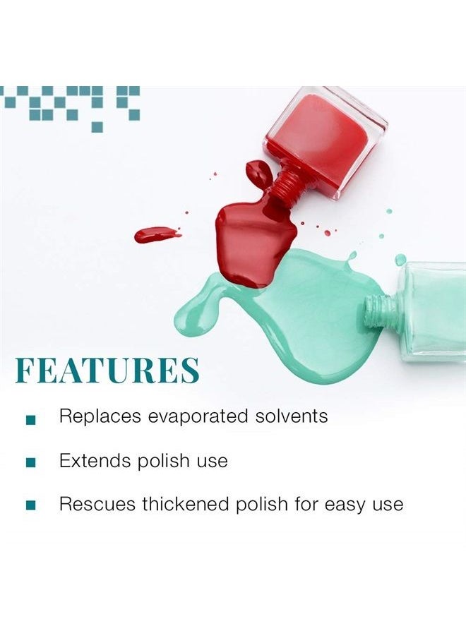 Nail Tek Extend Professional Polish Thinner For Thinning Out Clumped Up and Hardened Nail Paint, Restores Nail Polish Consistency for Longer Use, 0.5 oz, 1-Pack  - Image 4