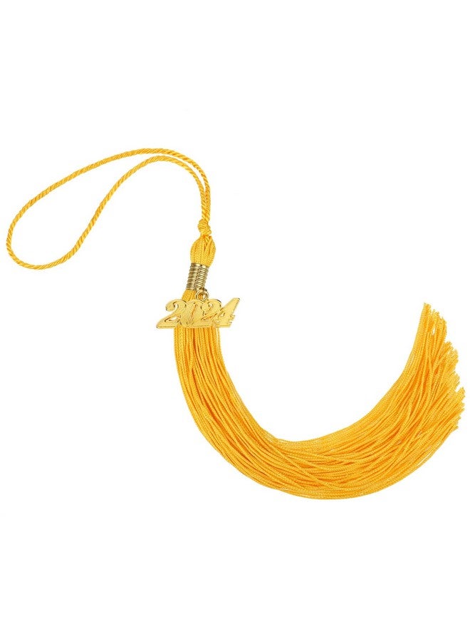 TecUnite 2024 Graduation Tassel Cord Ceremony Academic Gold Doctoral Two Colors Small Polyester Party With Pack Mini Black Student Doctor Red (Gold) - Image 1