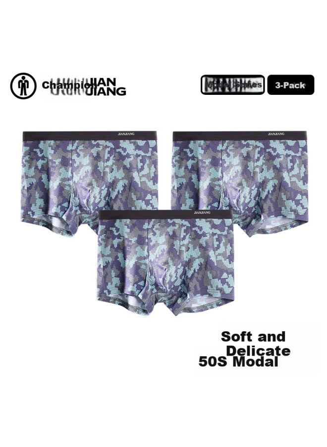 Jianjiang Men's Comfortable Breathable Loose Boxer Briefs