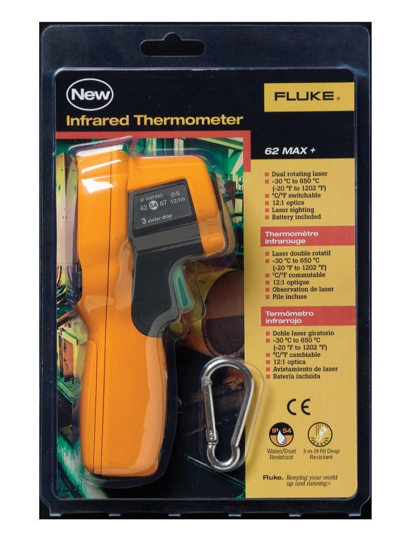 Fluke 62 MAX+ Handheld Infrared Laser Thermometer - Image 2