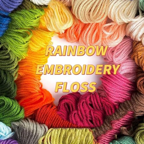 ZIBELL Embroidery Threads 50 Skeins Kits, Embroidery Floss Cross Stitch Threads Friendship Bracelets Thread Crafts Floss Rainbow Color with Embroidery Floss Bobbins for Knitting DIY Craft Project (Multicolor, Pack of 50) - Image 5
