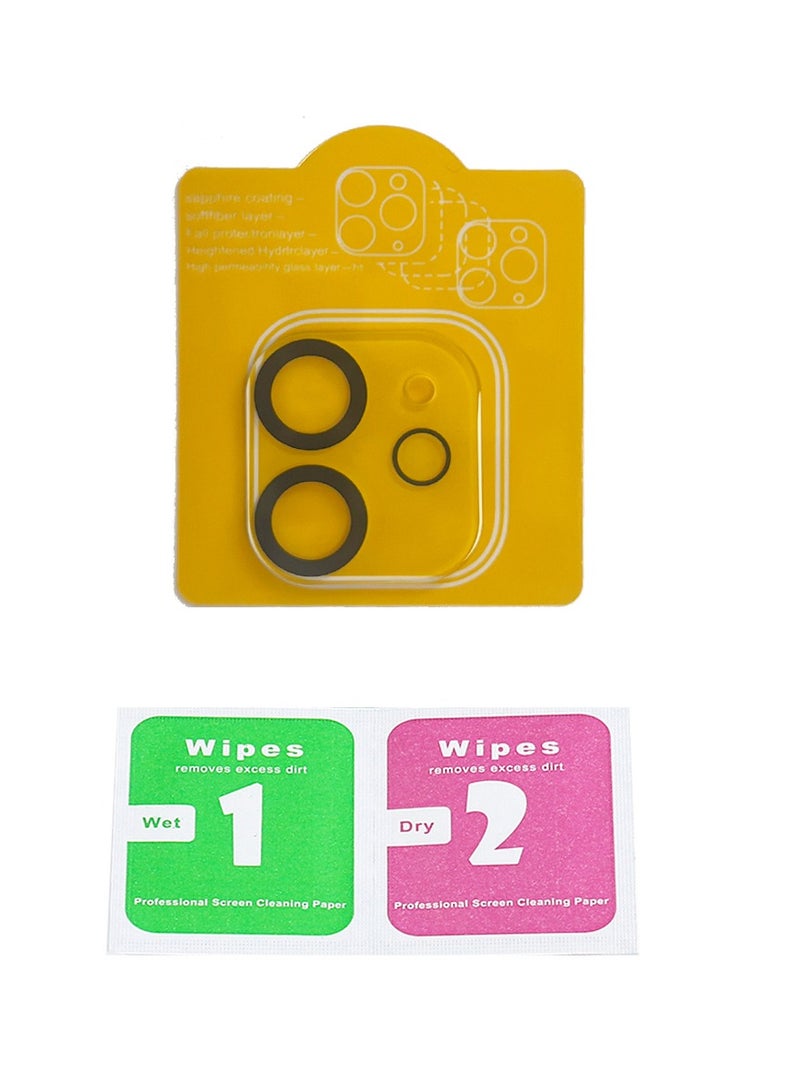 Tempered Glass Camera Lens Protector for iPhone 12 Anti-Scratch Camera Lens Cover No Affect on Night Shots