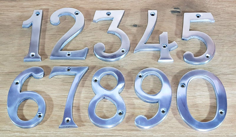 eSplanade 4" Aluminium House Hotel Door Number Plaque Numeric Numerical Digit 0-9 (4 (Four)) - Image 5