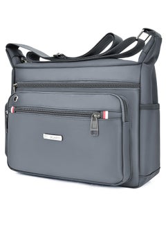 Generic Messenger Bag for Men,Shoulder Bag for All-Purpose Use Travel Bag Sling Bag Crossbody Bags for Work Business(Grey)  - Image 1