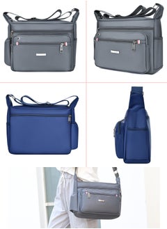 Generic Messenger Bag for Men,Shoulder Bag for All-Purpose Use Travel Bag Sling Bag Crossbody Bags for Work Business(Grey)  - Image 3