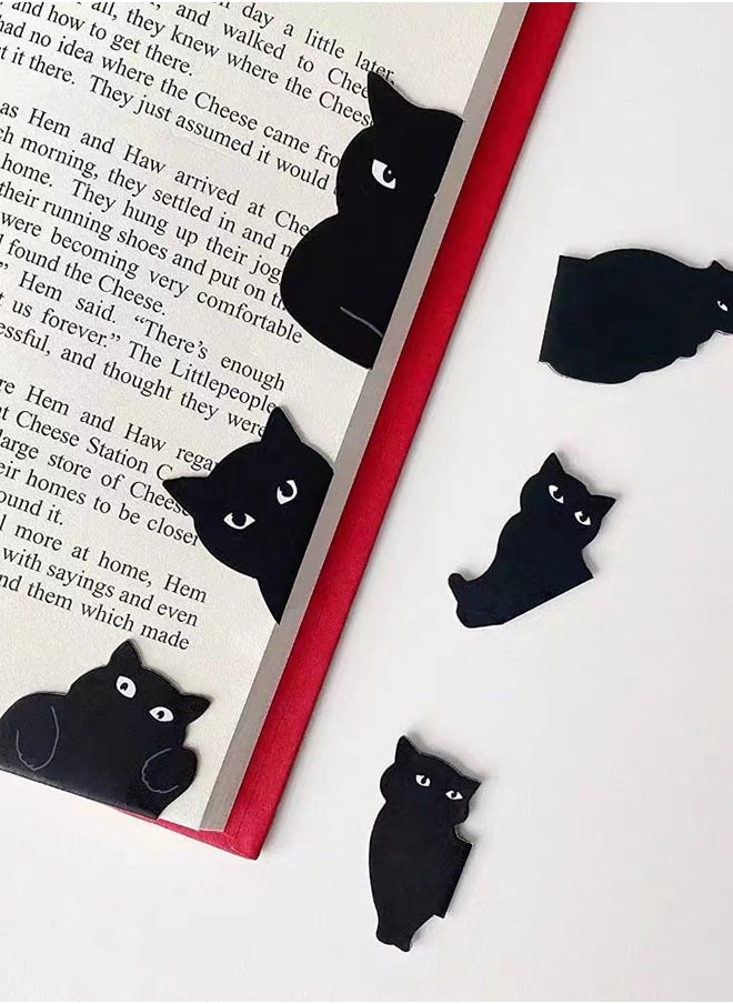 Arabest Magnetic Bookmarks, Assorted Cute Bookmarks Set for Teachers Students Book Lovers Reading Cute Cat Magnet Page Markers for School Office Home Supplies  - Image 2