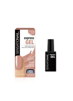 SensatioNail Sensationail Express Gel Nail Polish - At Home Gel Quick-Cure Polish - Glossy, Long-Lasting, No Dry Time - Lasts Up to 10 Days - Cafe Au - 10 mL/0.33 fl oz  - Image 1