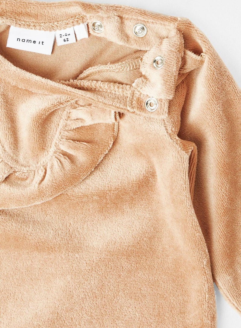 NAME IT Infant Ruffle Long Sleeve Sweatshirt - Image 3