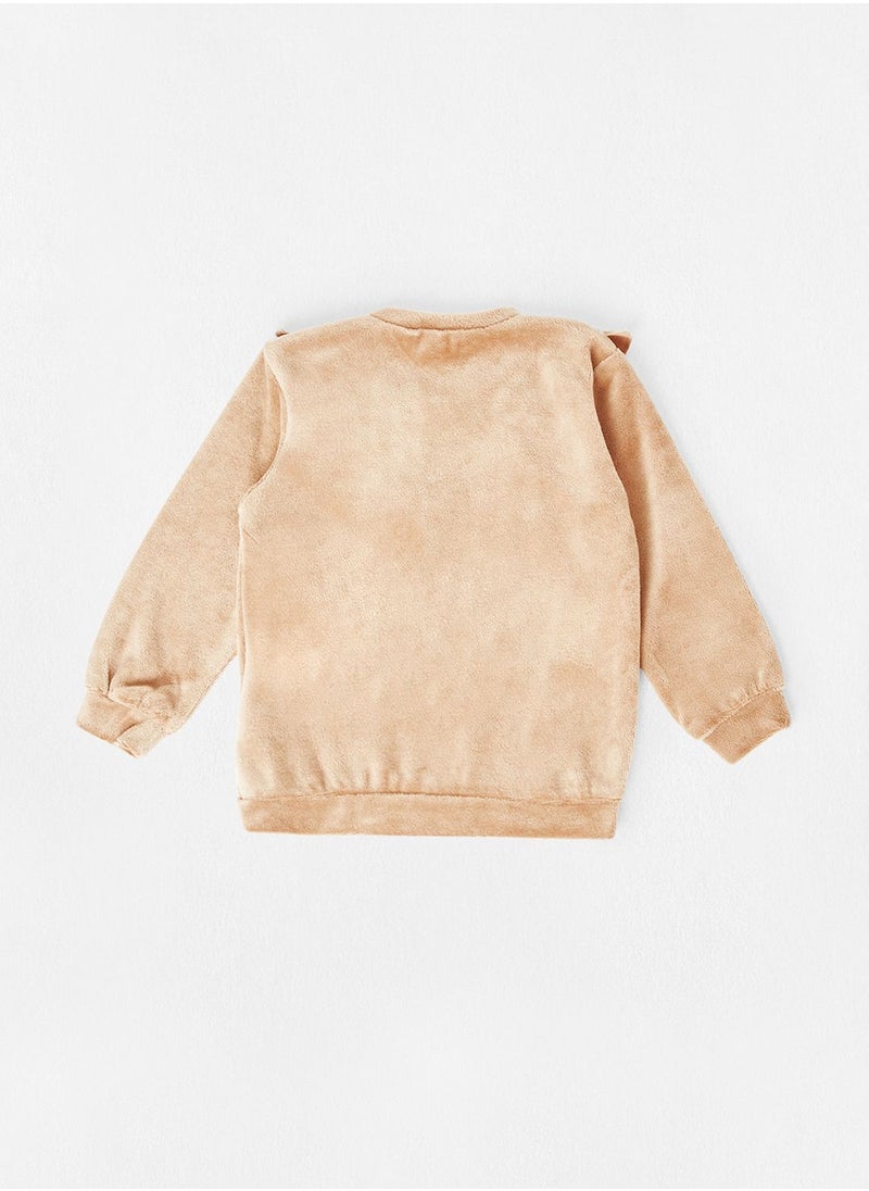 NAME IT - Infant Ruffle Long Sleeve Sweatshirt - Image 1