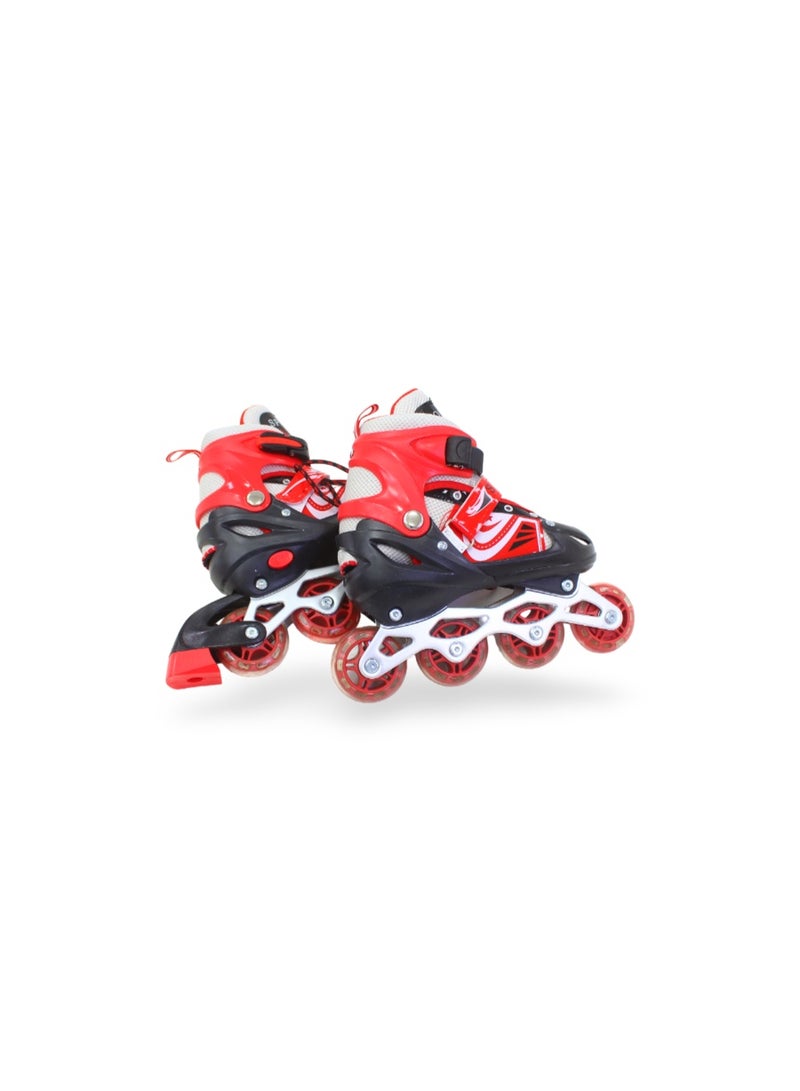 Sport Adjustable Inline Roller Skates (35-38) – Red - Image 2