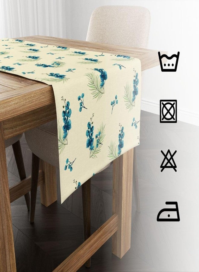Astitva Cotton Table Runner - 13 x 72 Inches | Beige, Berry Print Dining Table Cloth | Elegant 6-8 Seater Runner for Home & Party Decoration - Image 5
