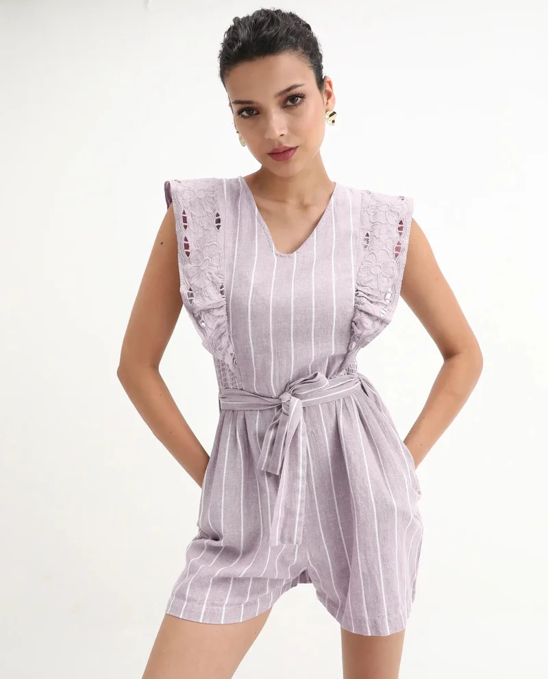 Rareism Women's Linen Playsuit