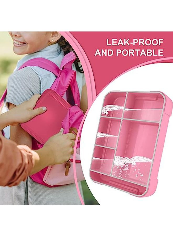 عربست صندوق غداء للأطفال مع مقصورات ، صندوق غداء 1300 مل للأطفال ، صندوق بينتو مانع للتسرب ، صندوق غداء للحضانة والمدرسة - Image 5