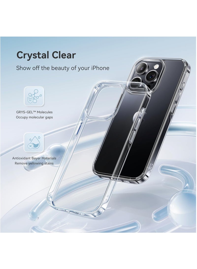 DUSALA For iPhone 14 Pro Case Crystal Clear, [Never Yellow Technology] [12FT Mil-Grade Protection] Transparent Slim Cover Women Men for iPhone 14 Pro Phone Case 6.1 inch, Clear - Image 2