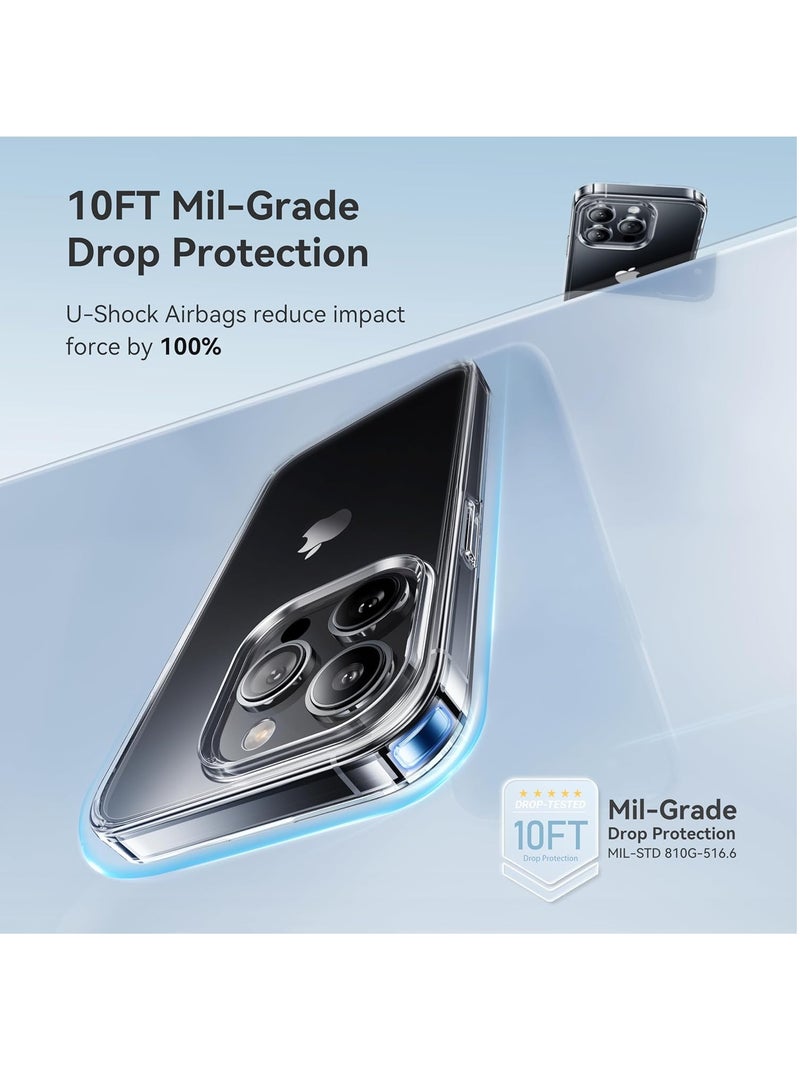 DUSALA For iPhone 14 Pro Case Crystal Clear, [Never Yellow Technology] [12FT Mil-Grade Protection] Transparent Slim Cover Women Men for iPhone 14 Pro Phone Case 6.1 inch, Clear - Image 3