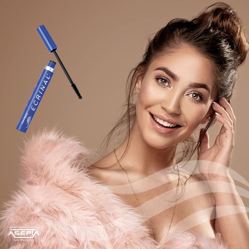 Ecrinal Lash Strengthening Black Mascara ANP2+ Hypoallergenic for Volume & Length Growth Safe for Sensitive Eyes and Contact Lenses 0.27 oz - Image 3