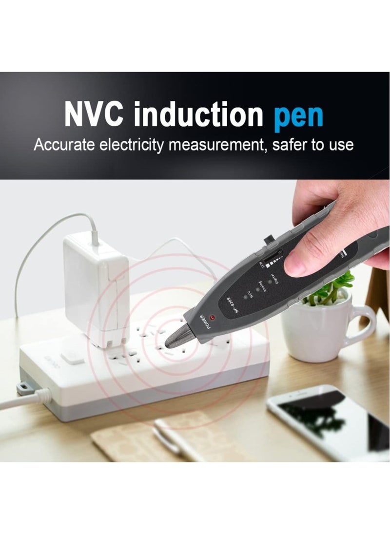 نويافا - جهاز اختبار كابل الشبكة المتقدم مع PoE & NCV ومصباح لـ CAT5e/CAT6/CAT6a، جهاز اختبار كابل تعقب الأسلاك متعدد الوظائف لأداة اكتشاف خط الهاتف تحت الأرض لإصلاح المنزل - Image 1