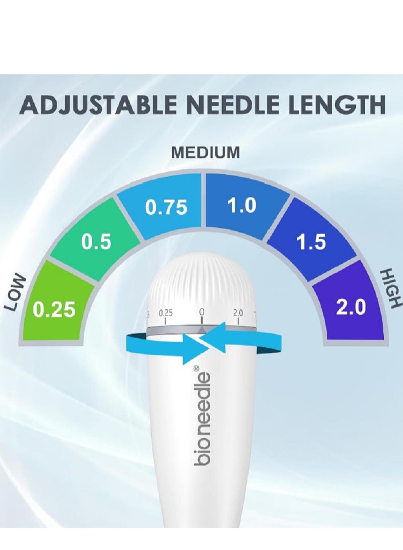 بيو نيدل ديرما ستامب بيو 120 إبرة قابل للتعديل 0.25-2mm microneedle لعلاج ندبات حب الشباب والتجاعيد - Image 3